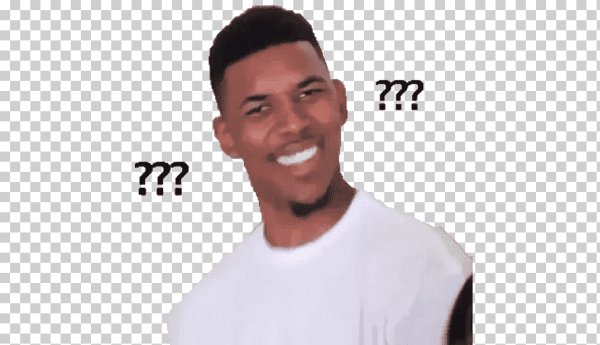 Негр со знаками вопроса Мем