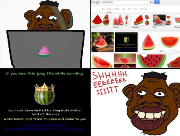 Нигер с арбузом