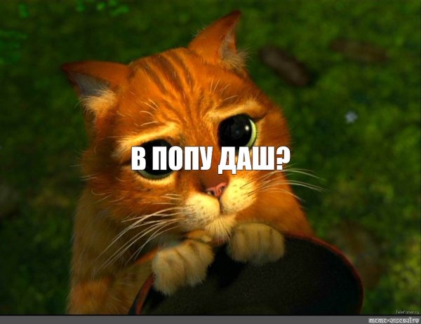 Толстый кот в сапогах из Шрека