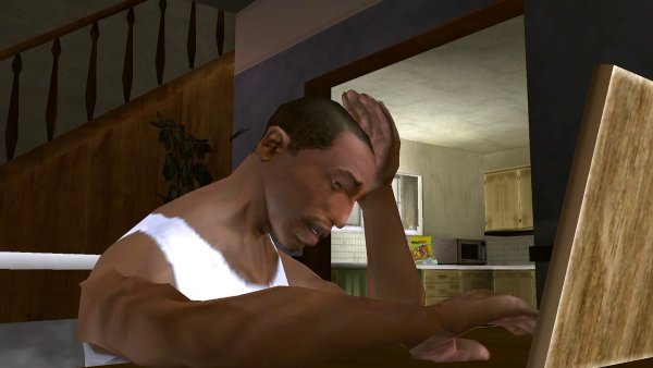 Карл Джонсон Сиджей держится за голову