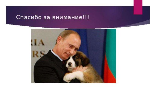 Спасибо за внимание Путин