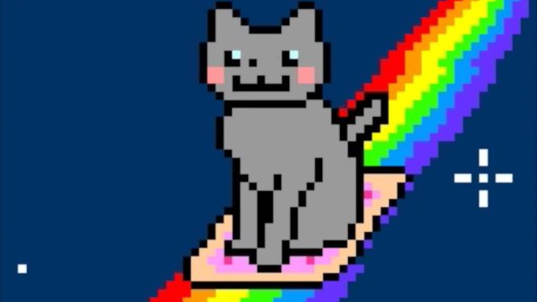 Кот нян нян