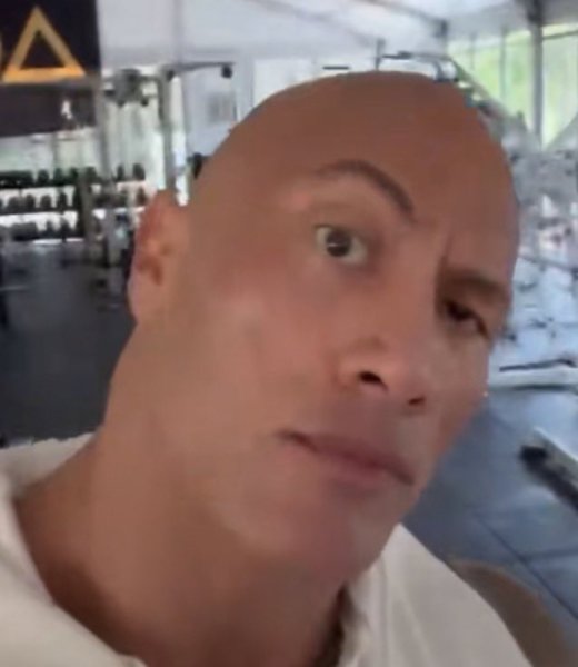 Дуэйн скала Джонсон бровь