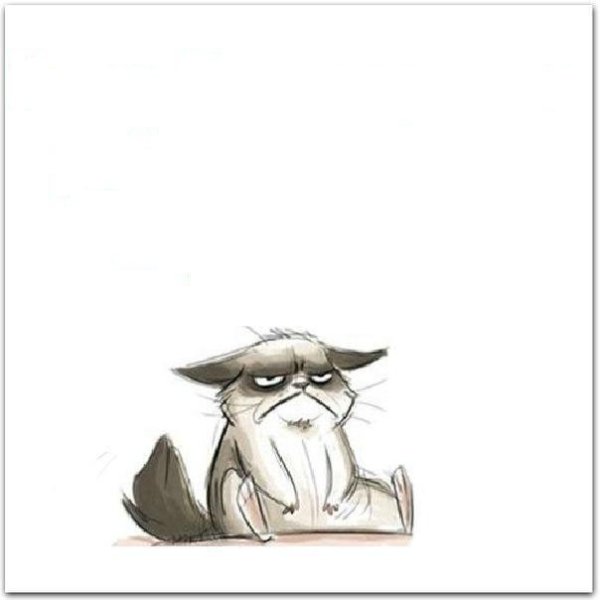 Уставший котик иллюстрация