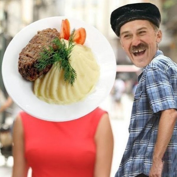 Котлетки с макарошками с пюрешкой