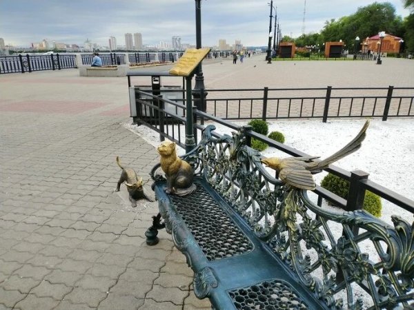 Благовещенск - скульптура кота