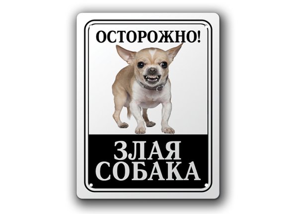 Осторожно, злая собака!