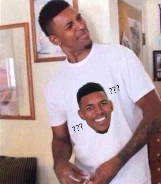 Чернокожий с знаками вопроса