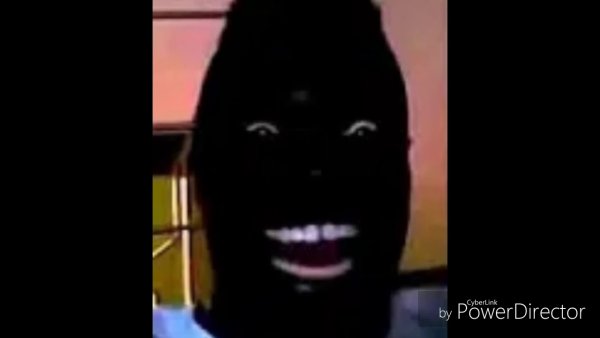 Афроамериканец с белыми зубами