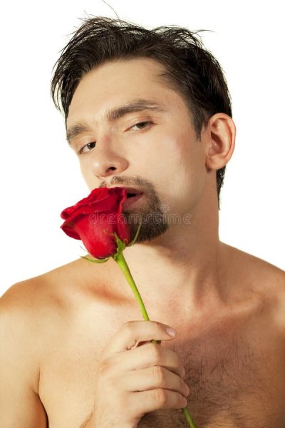 Роза в зубах