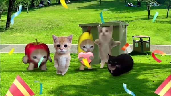 Котик Хэппи Хэппи Хэппи Мем