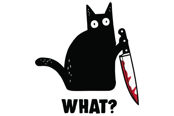 Кот с ножом Мем