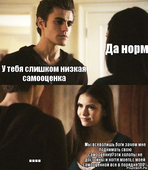 Коротко о моей самооценке