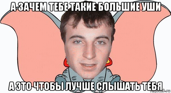 Зачем тебе такие большие уши