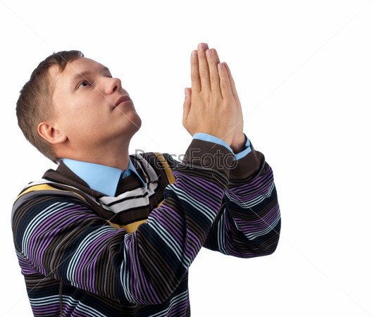 Человек молится