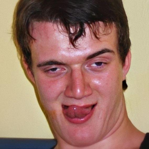 Мем Облизывающийся парень