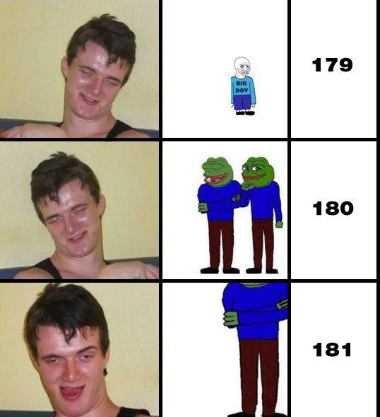 Мем про рост 180
