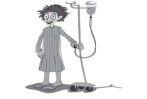 Человек с капельницей Мем