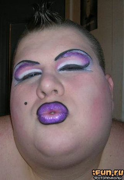 Страшные накрашенные женщины толстые