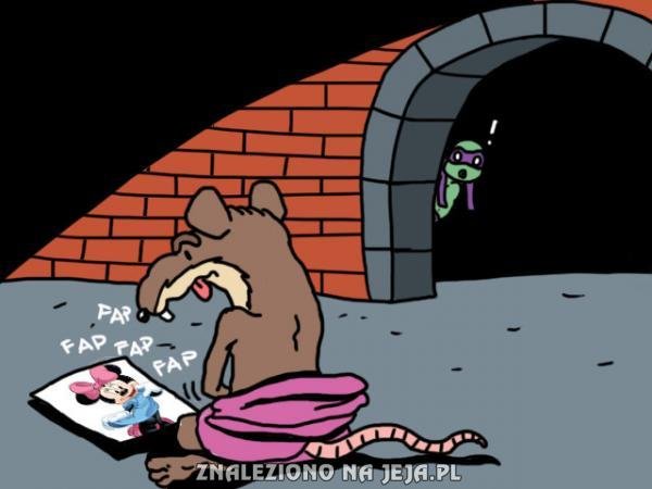 Сплинтер превращается в крысу