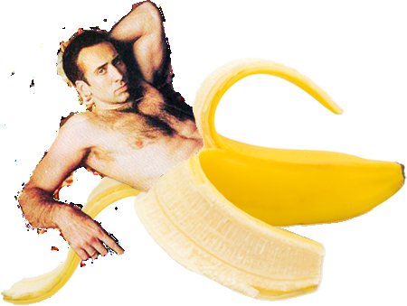 Николас Кейдж в костюме банана