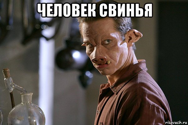 Фото человека свиньи Мем
