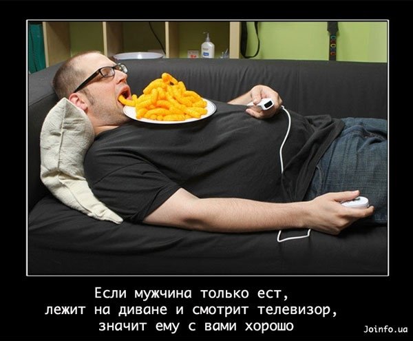 Толстый ленивый человек