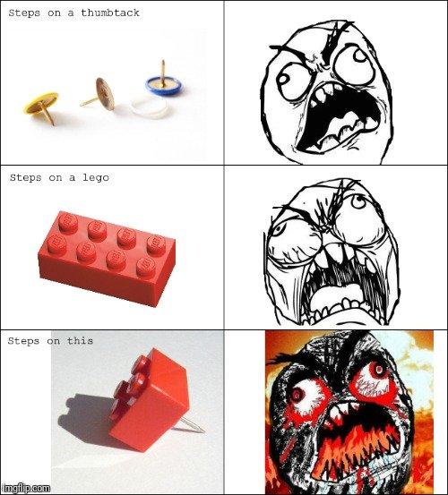 Наступил на лего Мем
