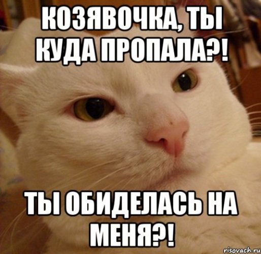 Ты обиделся на меня