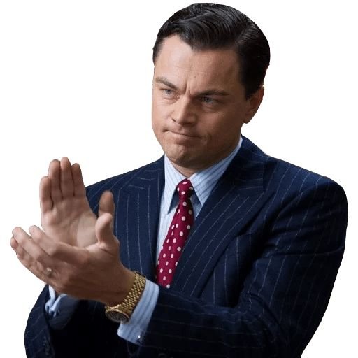 Леонардо ди Каприо аплодирует