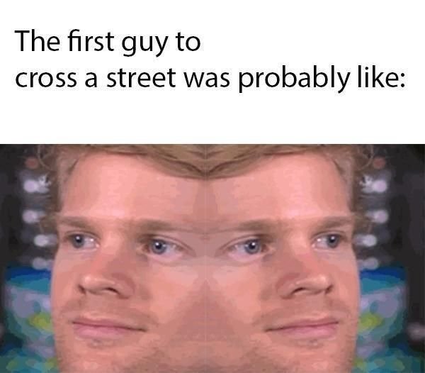 Человек моргает Мем