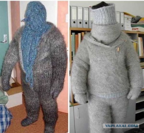 Очень тепло одет