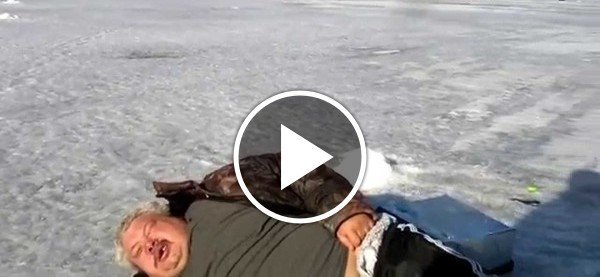 С мужиком на льду