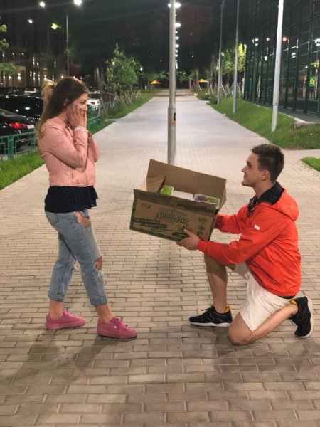 Прикольные предложения руки и сердца