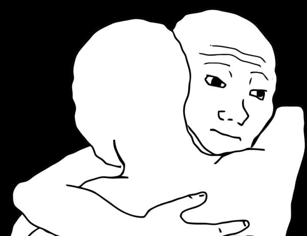 Мем обнимает бро