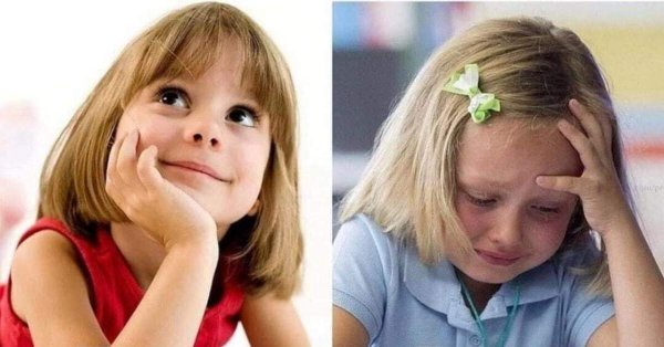 Девочка думает и плачет Мем