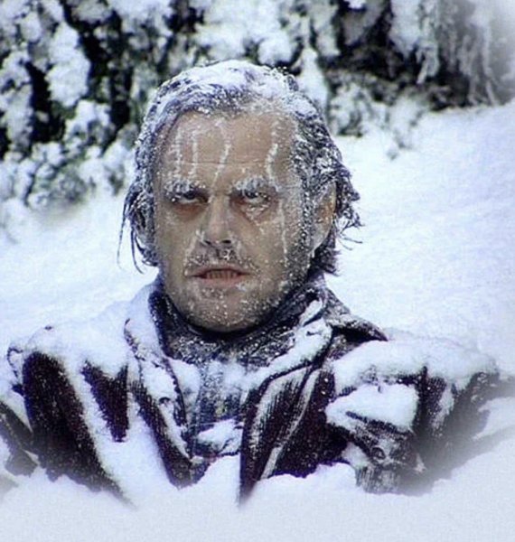 Джек Николсон сияние замерз