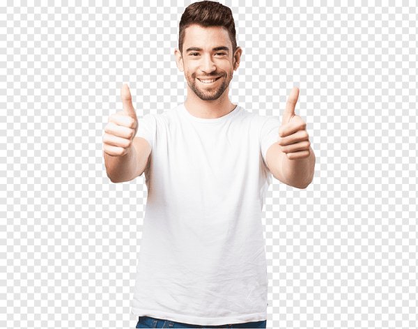 Мужчина палец вверх