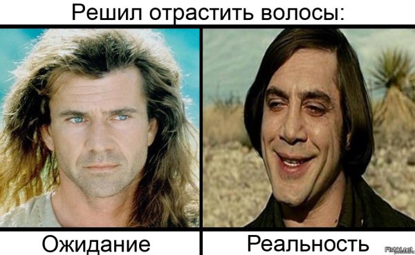 Длинные волосы у мужчины ожидание и реальность