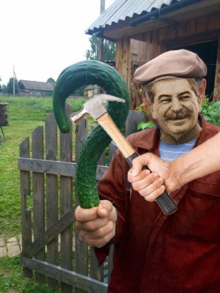 Мужик с огурцом