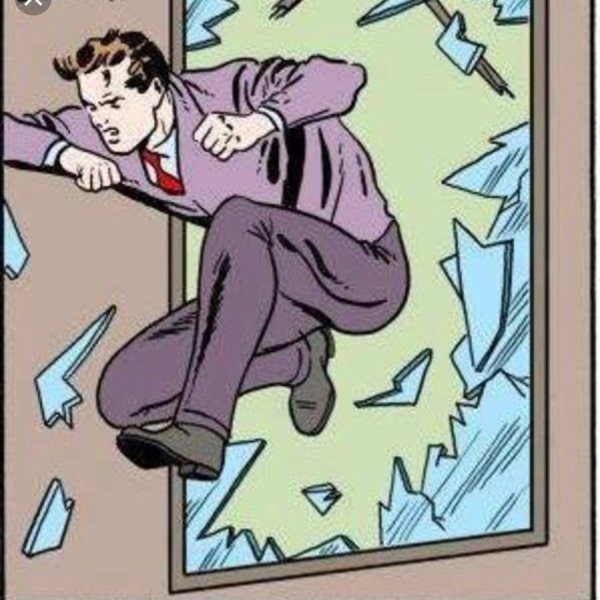 Чел выпрыгивает из окна Мем