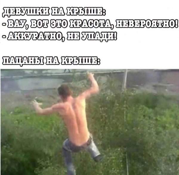 Мем чувак прыгает из окна