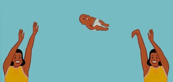 Мем с выкидыванием ребенка