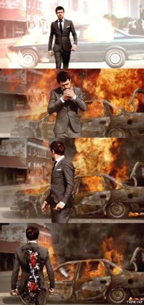 Крутые не оборачиваются на взрывы