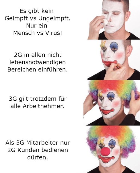 Макияж клоуна Мем