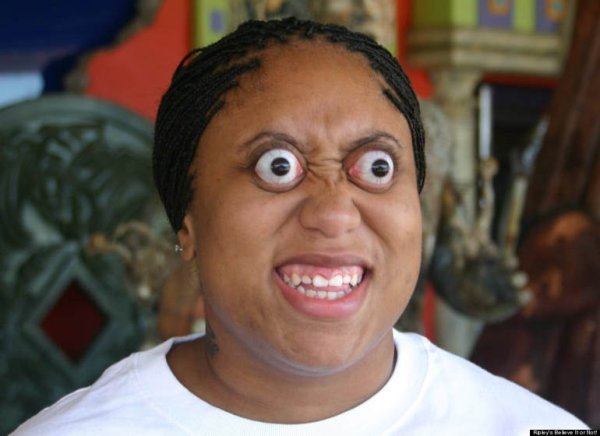 Ким Гудман- самые большие глаза