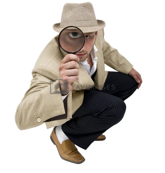 Человек с лупой