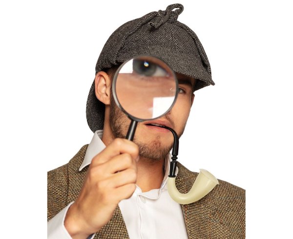 Мужчина с лупой