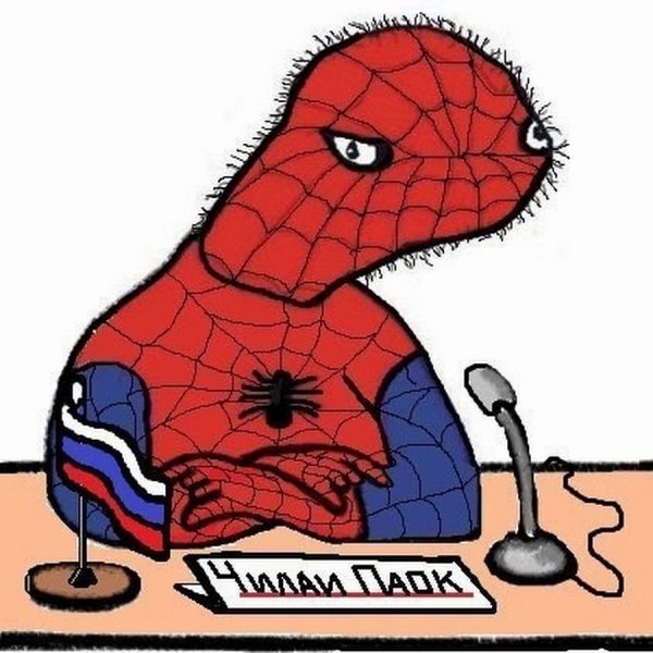 Нарисованный человек паук