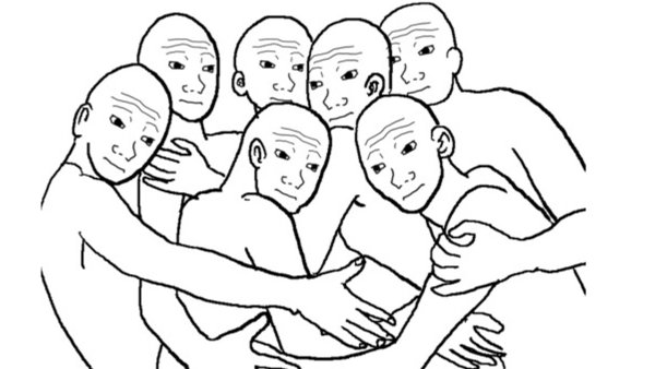 Объятия Мем